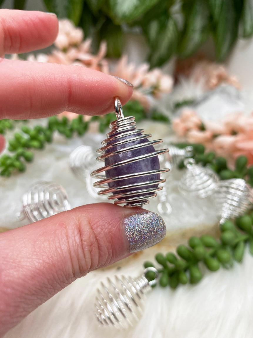 Cage Pendant for Crystal - Fill with Tumbles or Small Crystals!