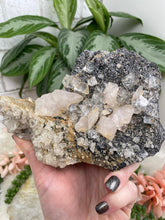 Load image into Gallery: Contempo Crystals - Dalnegorsk-Clear-Fluorite-Hematite-Mangano-Calcite-Crystal-Cluster - Image 7