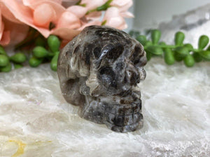 Contempo Crystals - These adorable and unique skull carvings are Druzy Quartz mixed with Sphalerite. - Image 7