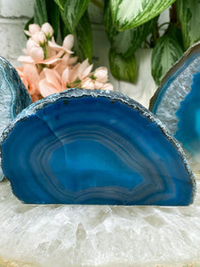 Contempo Crystals - Dark-Teal-Blue-Agate-Candle-Holder - Image 7
