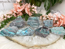 Load image into Gallery: Contempo Crystals - Dendritic-Lines-on-Druzy-Chrysocolla - Image 8