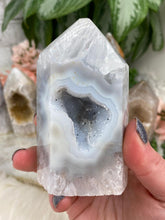 Load image into Gallery: Contempo Crystals - Druzy-Gray-Blue-Chalcedony-Agate-Point - Image 6