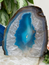 Load image into Gallery: Contempo Crystals - Dyed-Teal-Agate-Candle-Holder - Image 9