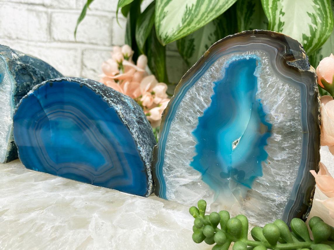 Dyed-Teal-Agate-Candle-Holders