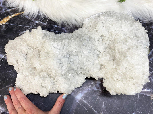 Extra large calcite crystal cluster