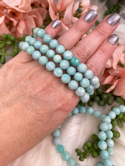 Faceted-Amazonite-Bracelets-for-Sale