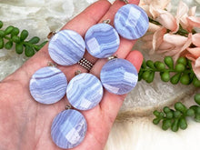 Load image into Gallery: Contempo Crystals - Faceted-Blue-Lace-Agate-Crystal-Pendants - Image 1