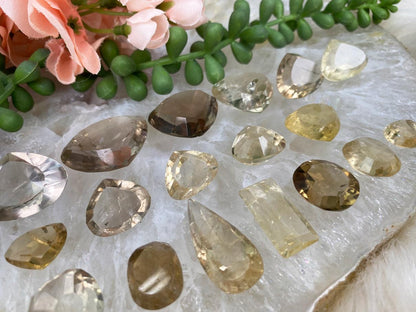 Faceted-Citrine-Cabochons