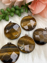 Load image into Gallery: Contempo Crystals - Faceted-Tiger-Eye-Pendant-Crystal - Image 6