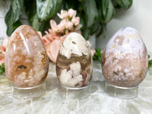 Load image into Gallery: Contempo Crystals - Beautiful little Flower Agate eggs. - Image 3