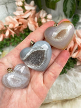 Load image into Gallery: Contempo Crystals - Geode-Heart-Pendants - Image 3