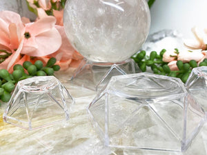 Contempo Crystals - Geometric-Plastic-Sphere-Stand-for-Sale - Image 1