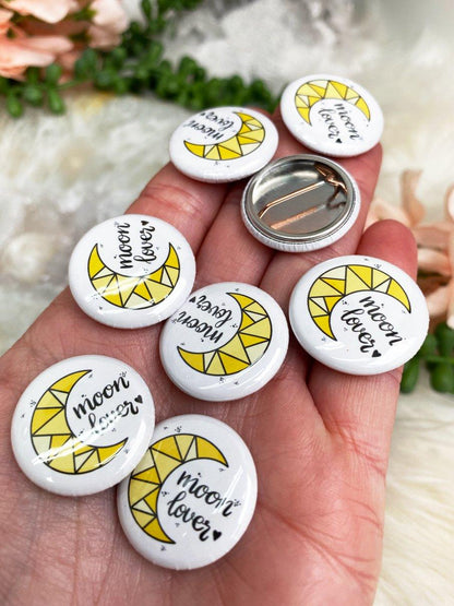 Geometric-Yellow-Crystal-Moon-Lover-Button-Pin