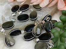 Load image into Gallery: Contempo Crystals - Gold-Obsidian-Crystal-Pendants - Image 3