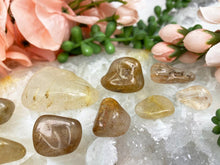 Load image into Gallery: Contempo Crystals - Gold-Yellow-Rutile-Clear-Quartz-Tumbled-Crystals - Image 1