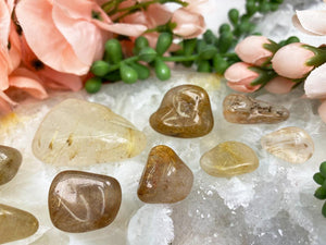 Contempo Crystals - Gold-Yellow-Rutile-Clear-Quartz-Tumbled-Crystals - Image 1