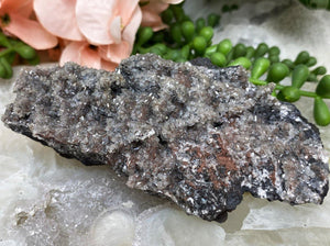 Contempo Crystals - Gray-Black-Hematite-Calcite-Raw-Crystal-Cluster - Image 1