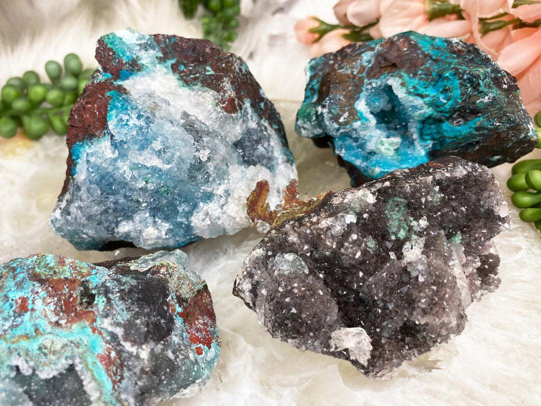 Contempo Crystals -    Gray-Blue-Druzy-Chrysocolla-from-Peru - Image 1