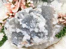 Load image into Gallery: Contempo Crystals -    Gray-Chalcedony-White-Apophyllite-Cluster-from-India - Image 8