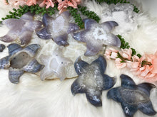 Load image into Gallery: Contempo Crystals - Gray-Chalcedony-White-Quartz-Geode-Starfish - Image 7