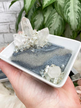 Load image into Gallery: Contempo Crystals - Gray-Clear-Quartz-Point-Crystal-Tray - Image 9
