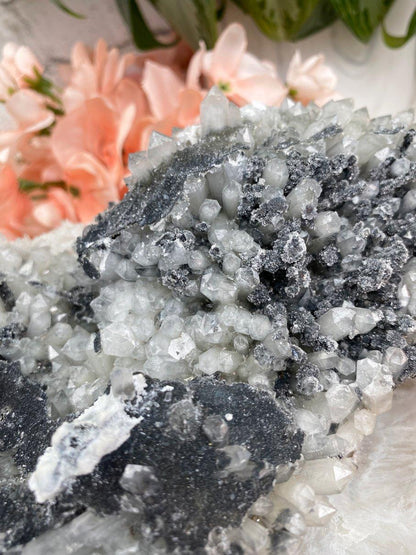 Gray-Hematite-Quartz-Cluster-Dalnegorsk-Russia-Crystals