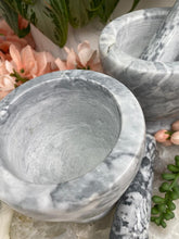 Load image into Gallery: Contempo Crystals - Gray-Marble-Mortar-Pestle-Set - Image 5