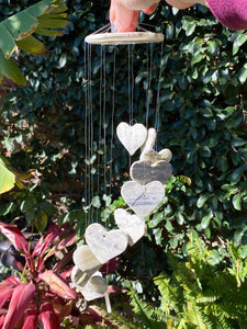 Contempo Crystals - Gray-Onyx-Heart-Crystal-Wind-Chime - Image 6