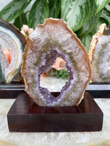 Contempo Crystals - Green-Amethyst-Geode-Slice-on-Stand - Image 5