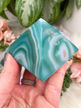 Load image into Gallery: Contempo Crystals - Green-Banded-Agate-Pyramid - Image 9
