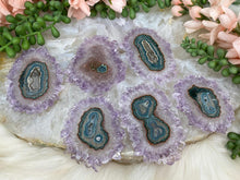 Load image into Gallery: Contempo Crystals - Green-Center-Amethyst-Stalactite-Slices - Image 6