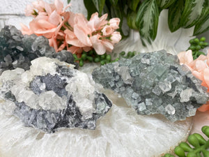 Contempo Crystals - Green-Fluorite-Gray-Calcite-Blades - Image 4