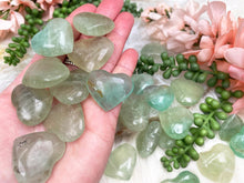 Load image into Gallery: Contempo Crystals - Green-Fluorite-Hearts - Image 1