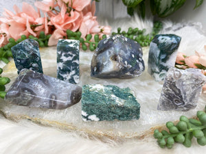 Contempo Crystals - Green-Gray-White-Moss-Agate - Image 3