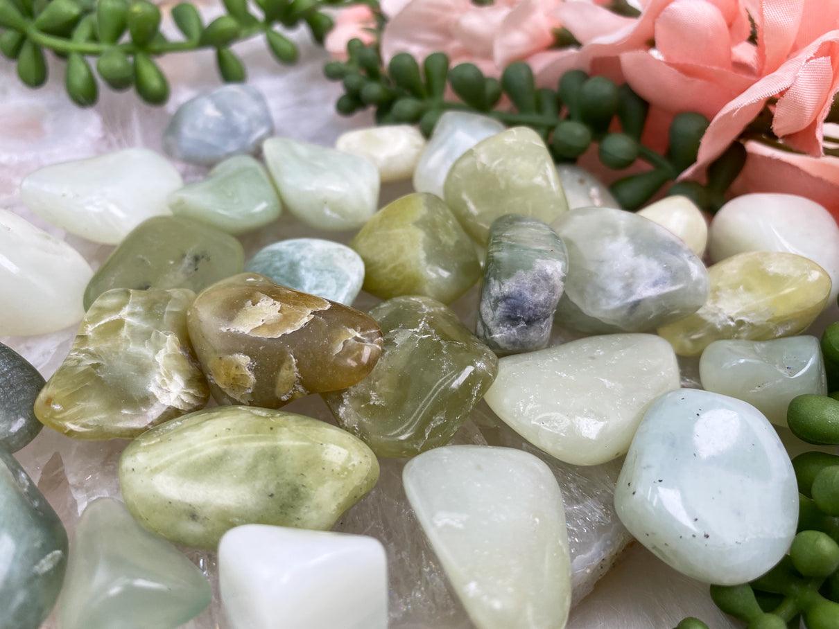 Tumbled Green Jade is a stone full of luck energy!