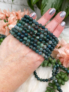 Contempo Crystals - Green-Moss-Agate-Bracelet - Image 2