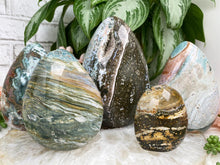 Load image into Gallery: Contempo Crystals - Green-Ocean-Jasper-Standing-Freeforms - Image 4