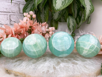 Green-Pistachio-Calcite-Sphere