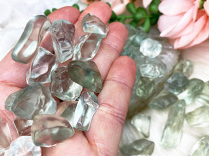 Contempo Crystals - Green-Prasiolite-Amethyst-Tumbles - Image 1