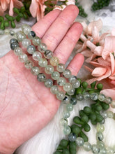 Load image into Gallery: Contempo Crystals - Green-Prehnite-Bracelet-with-Epidote - Image 4