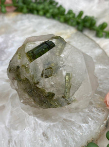 Contempo Crystals - Green-Tourmaline-in-Quartz-Crystal-Point - Image 9