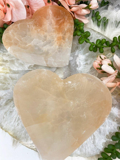 Heart-Shaped-Orange-Selenite-Bowl