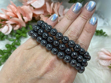 Load image into Gallery: Contempo Crystals - Hematite stone beaded bracelet - Image 3