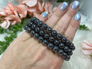 Contempo Crystals - Hematite stone beaded bracelet - Image 3