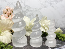 Load image into Gallery: Contempo Crystals - Adorable selenite spiral crystal points in three sizes - Image 3