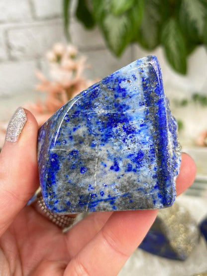 Lapis Lazuli Raw Pyrite Back