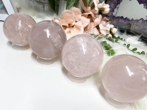 Contempo Crystals - Adorable rose quartz crystal spheres - Image 7
