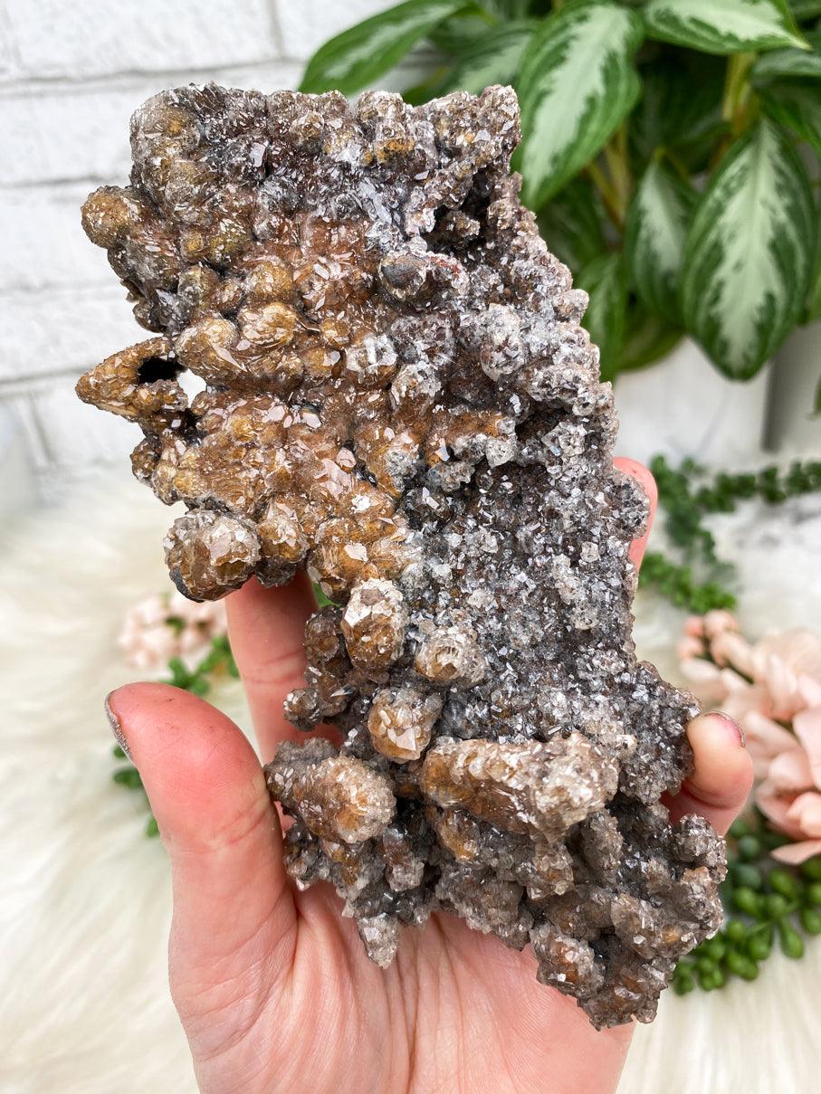 Red & Black Calcite Crystals