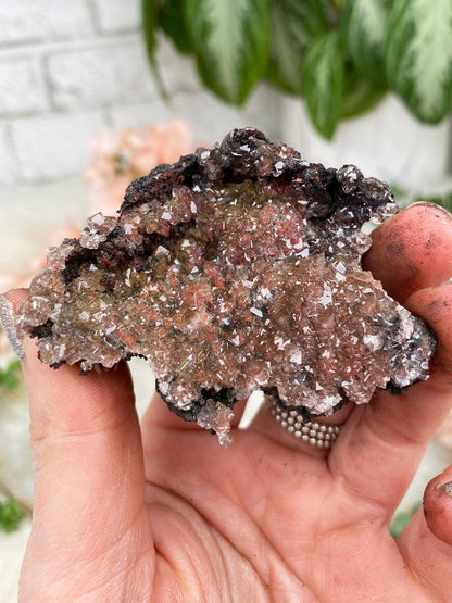 red calcite crystals