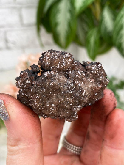 Red & Black Calcite Crystals